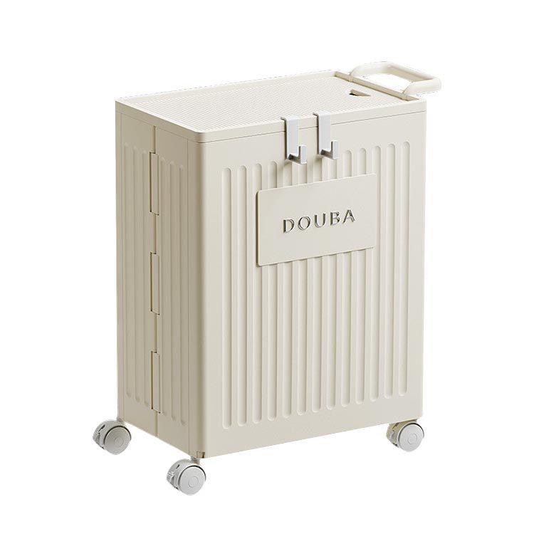 可摺疊運動器材收納桶 運動用品收納箱 瑜伽健身用品收納箱 儲物箱 附輪摺疊收納-細節圖2