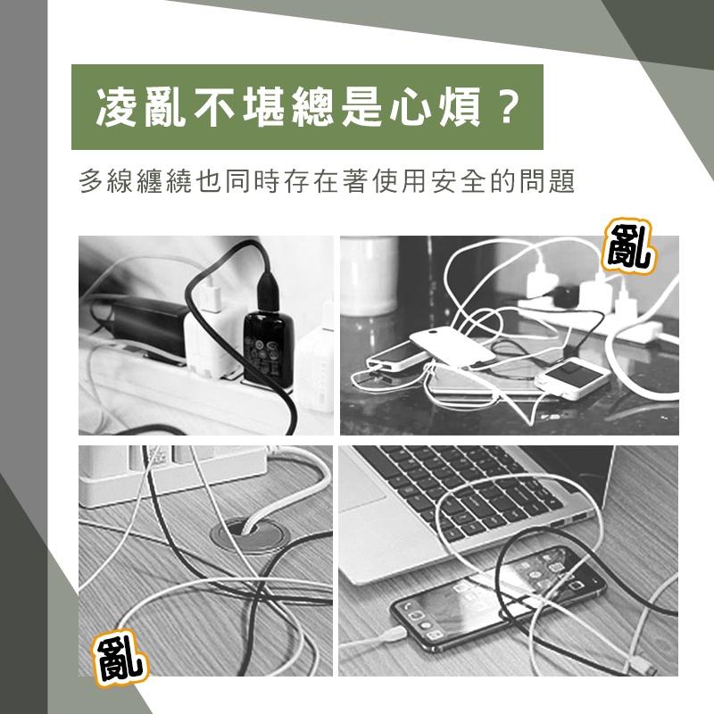 【台灣現貨 免運費！整線神器】多孔集線器 矽膠固線器 充電線收納 數據線收納 集線器 電線收納 固線器 整線器 電線固定-細節圖2
