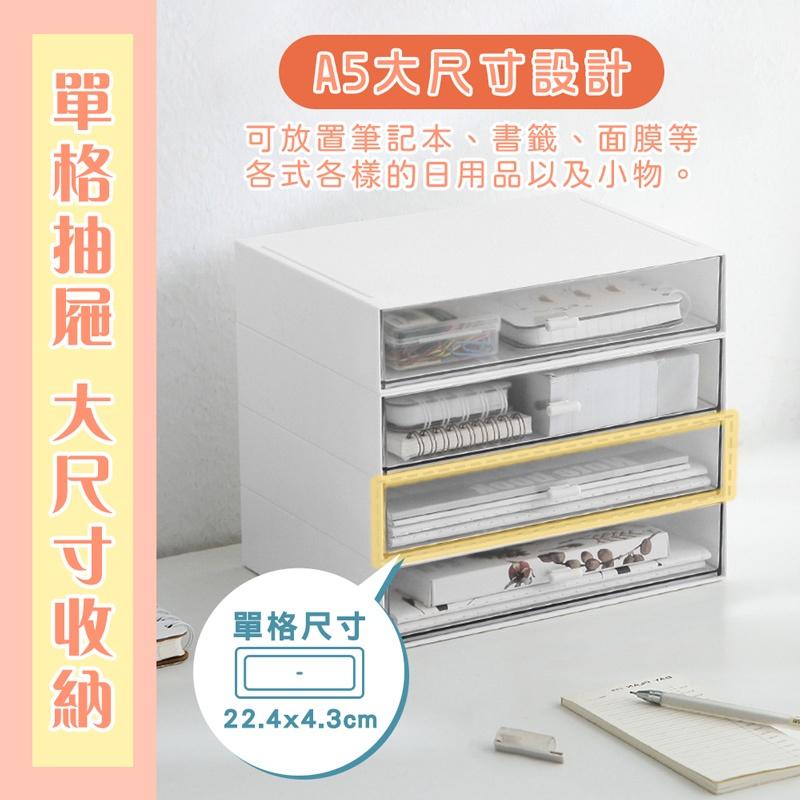 【台灣現貨 免運費！防潮防塵A5大空間】桌面抽屜收納盒 桌上收納 文具收納盒 整理盒儲物盒 小抽屜 抽屜盒 辦公桌上抽屜-細節圖5