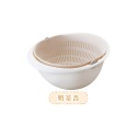 【台灣現貨 免運費！旋轉瀝水盆】洗菜藍 洗水果籃 淘米器 雙層可拆式洗菜籃 蔬果盆 洗米盆 滴水盆 廚房用品-規格圖1