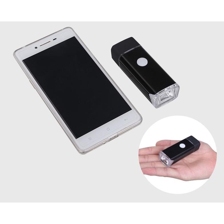 「現貨」 高亮度頭燈 鋁合金燈殼 徳規夜騎自行車前燈 防水USB充電 保證正版品EOS100-細節圖5