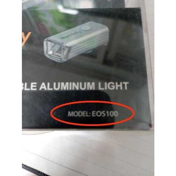 「現貨」 高亮度頭燈 鋁合金燈殼 徳規夜騎自行車前燈 防水USB充電 保證正版品EOS100-細節圖9