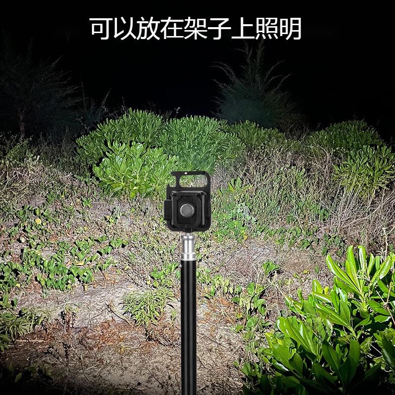 （臺灣發貨）保證正版 COB強光磁吸工作燈 鋁合金外框  鑰匙扣燈 強光迷你露營燈 可掛式露營燈 USB充電迷你手電筒-細節圖9