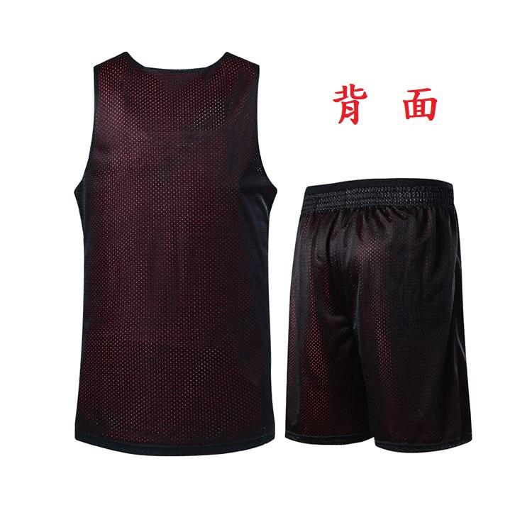 [台灣出貨] 雙面籃球褲 籃球衣 籃球服訓練服比賽 籃球球衣 男款 女款 素面基本款 雙面球衣 團體印號-細節圖5