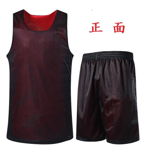 [台灣出貨] 雙面籃球褲 籃球衣 籃球服訓練服比賽 籃球球衣 男款 女款 素面基本款 雙面球衣 團體印號-細節圖6