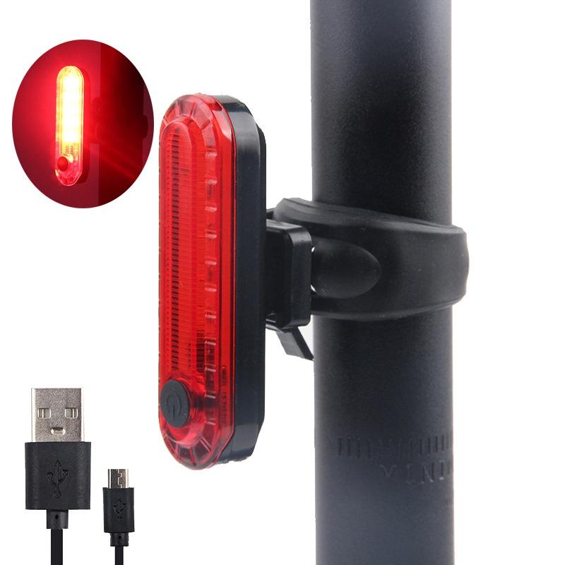 「現貨」 高亮度USB充電頭燈+USB自行車充電尾燈夜騎尾燈-細節圖9