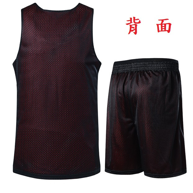 [台灣出貨]（球衣+球褲套裝出售）雙面雙色 可印字印號 籃球服 套裝 男籃球服  女籃球服 網眼 雙面籃球服 訓練組隊-細節圖5