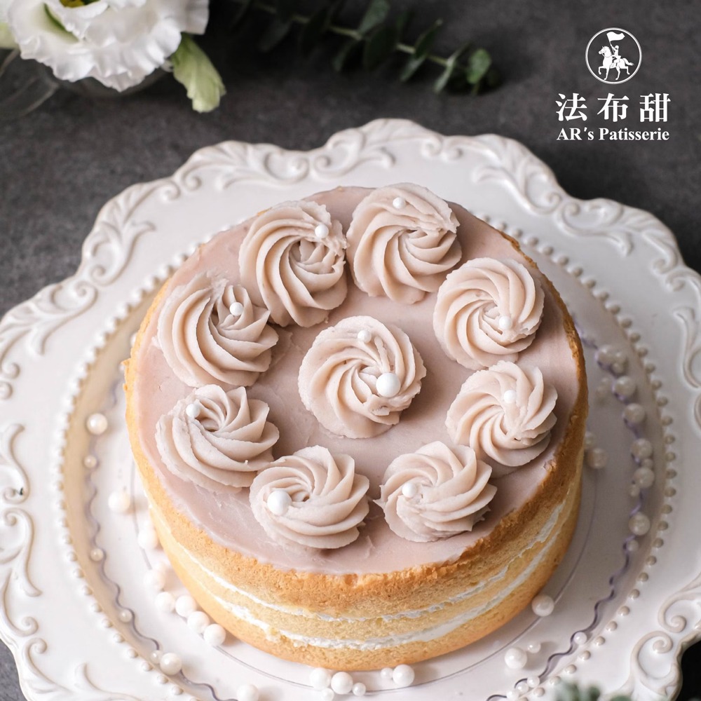 【法布甜】芋頭玫瑰花6吋蛋糕(1盒/3盒/6盒組)-細節圖4
