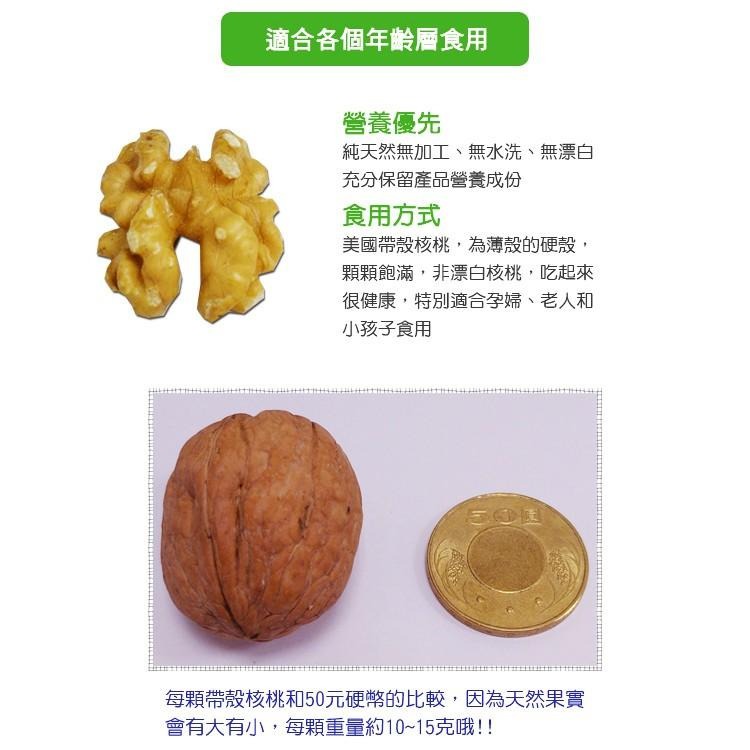 美國帶殼核桃 250克/600克(量販包) 生帶殼核桃 帶殼 核桃 無添加 【正心堂】-細節圖6