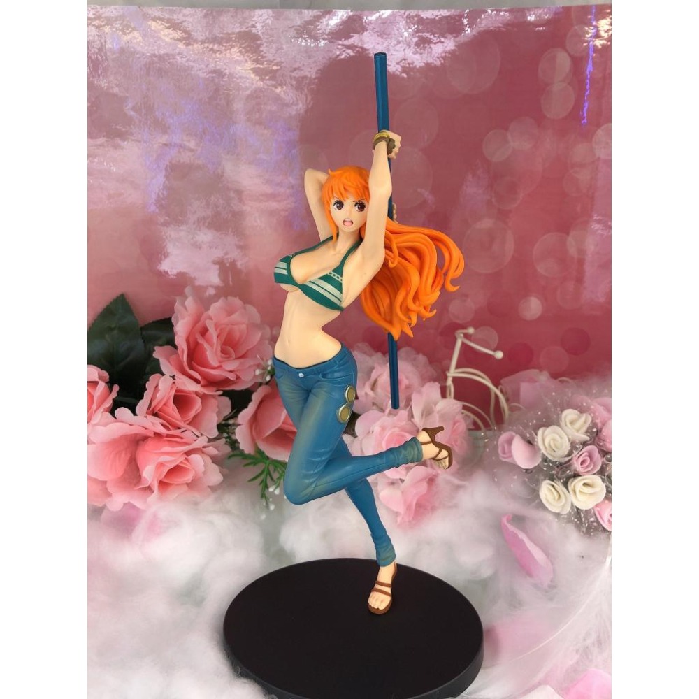 日版 金證 航海王 LADY FIGHT !! 娜美 NAMI 天候棒 ONE PIECE 景品 公仔-細節圖7