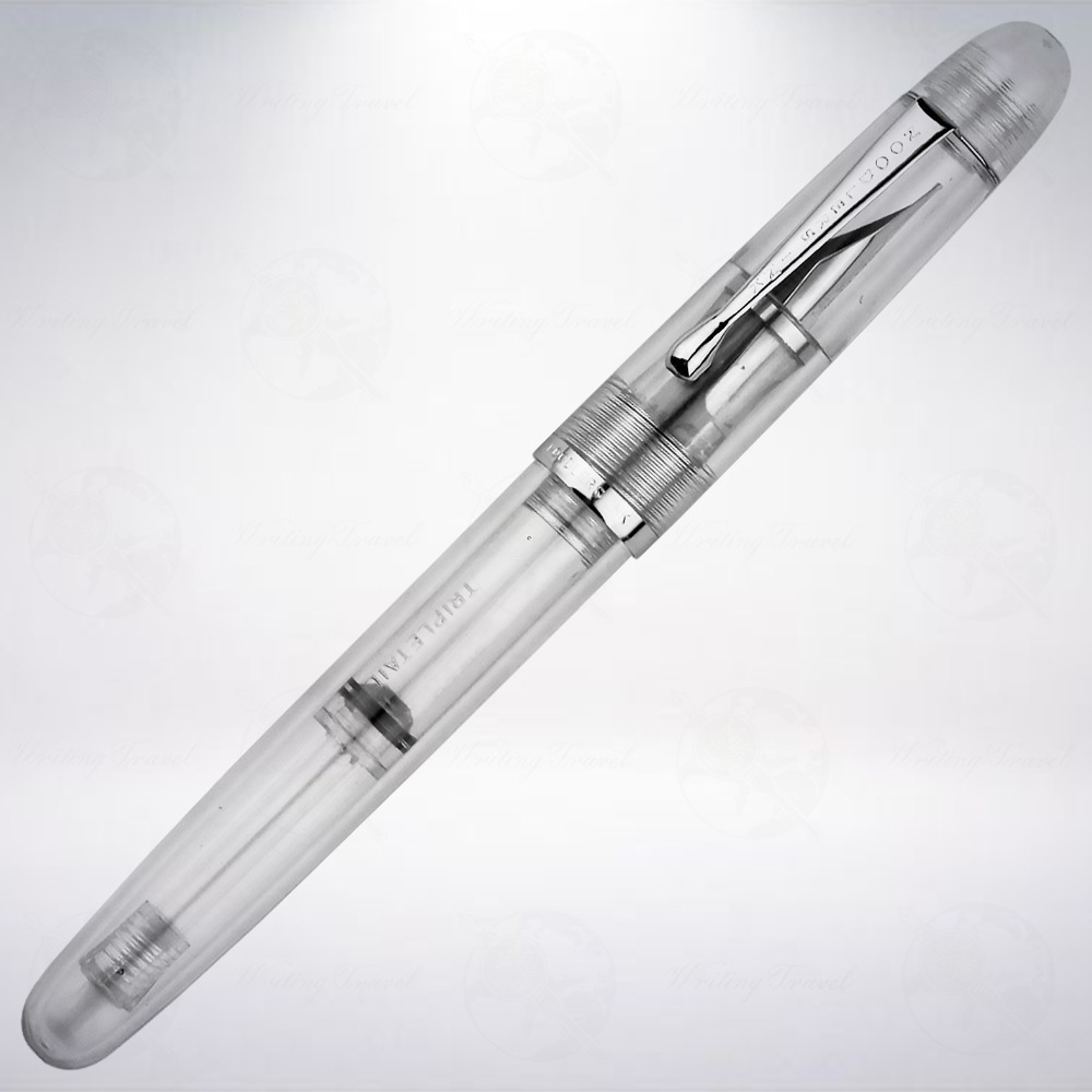 美國 鯰魚 Noodlers Triple Tail 彈性尖鋼筆: 透明/Clear-細節圖2