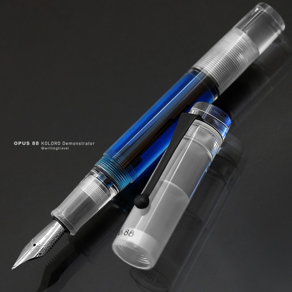 台灣 製筆精基 OPUS 88 KOLORO Demonstrator 滴入式鋼筆: 透明色/Transparent-細節圖3
