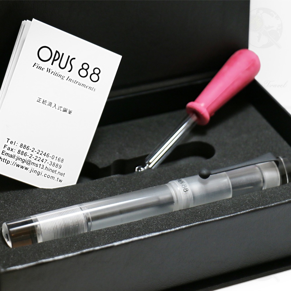 台灣 製筆精基 OPUS 88 KOLORO Demonstrator 滴入式鋼筆: 透明色/Transparent-細節圖5