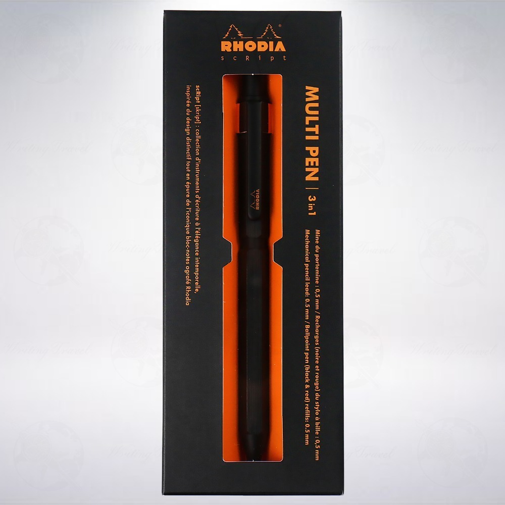 法國 RHODIA scRipt 三合一複合型筆記具: 黑色/Black-細節圖2