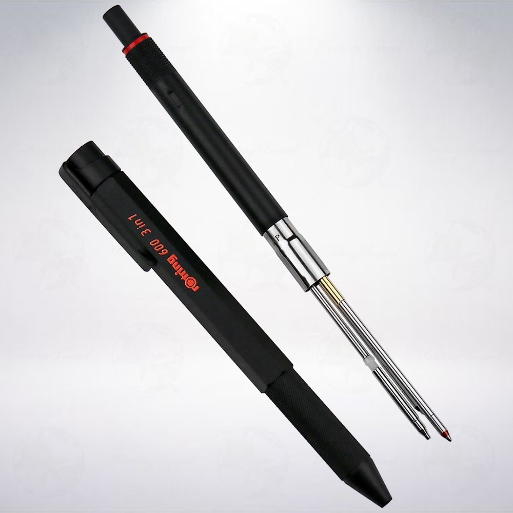 德國 洛登 紅環 rOtring 600 3-in-1 複合型筆記具: 黑色/Black-細節圖2