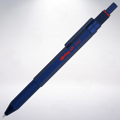 德國 洛登 紅環 rOtring 600 3-in-1 複合型筆記具: 金屬藍/Iron Blue