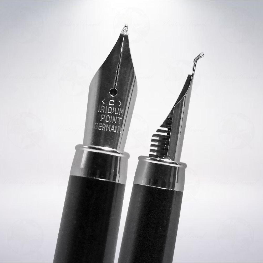 日本 Platinum 白金 PTA-700 金屬條紋書法尖鋼筆-細節圖3