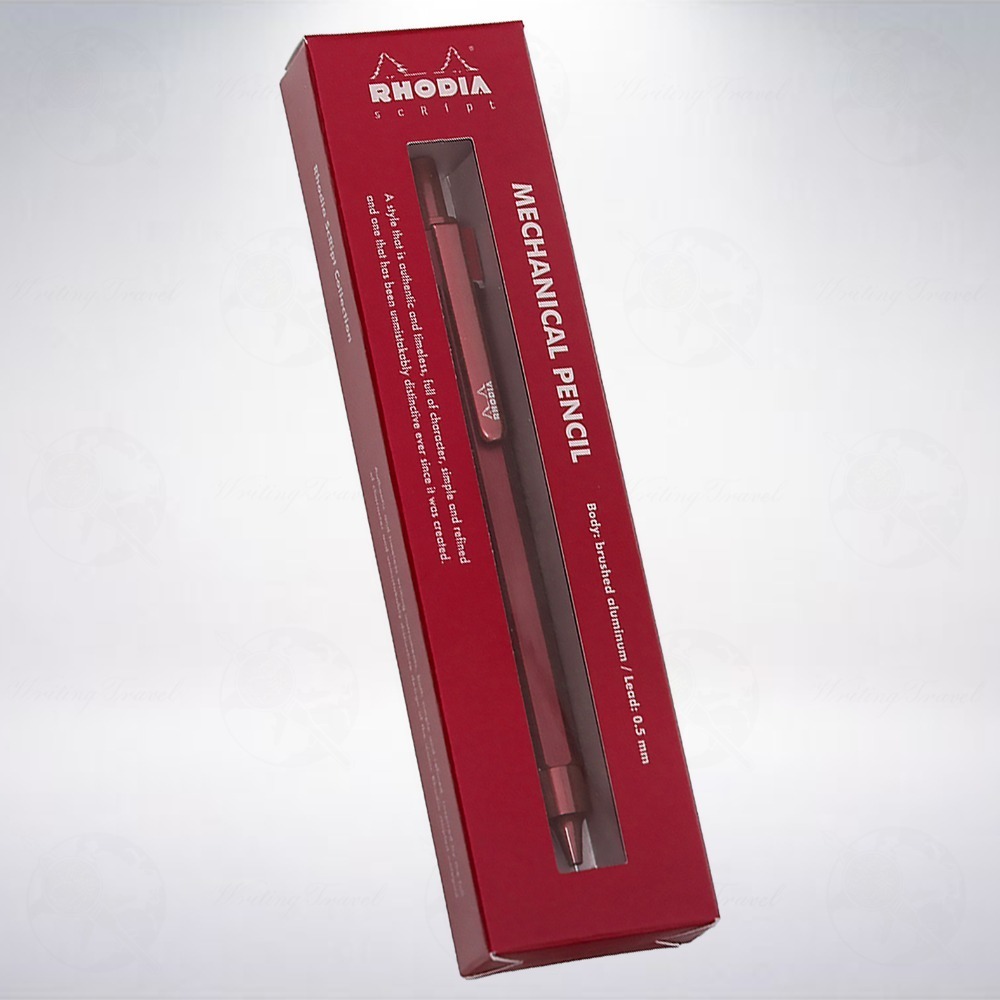 絕版! 法國 RHODIA scRipt 2019年限定款自動鉛筆: 紅色/Red-細節圖2