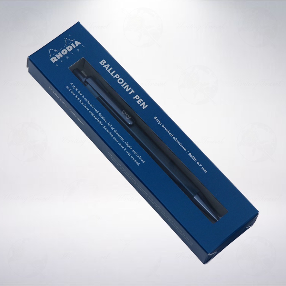 絕版! 法國 RHODIA scRipt 2018年限定款原子筆: 海軍藍/Navy Blue-細節圖2