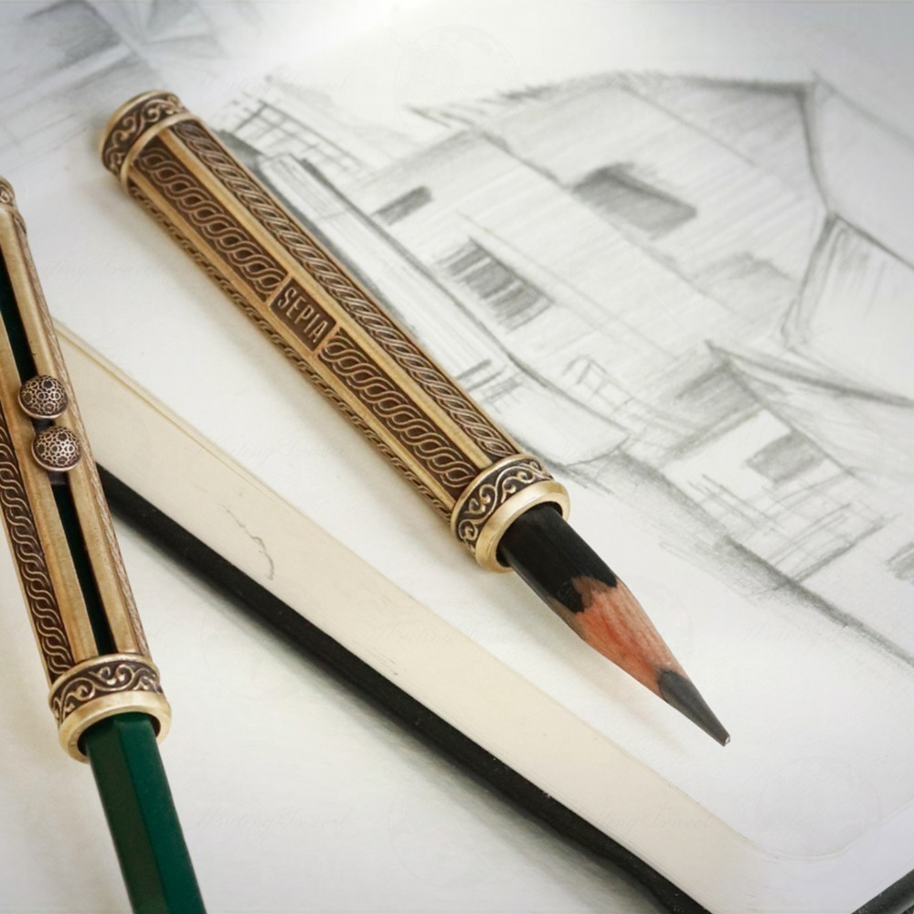 土耳其 SEPIA 黃銅鉛筆延長器-細節圖3