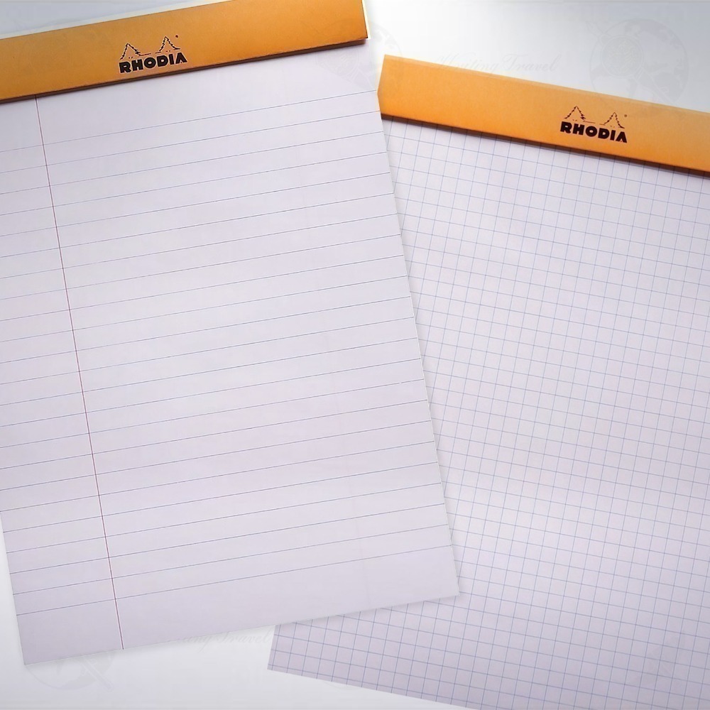 法國 RHODIA Head-Stapled Notepad A5 N16 上掀式筆記本: 橘色/Orange-細節圖2