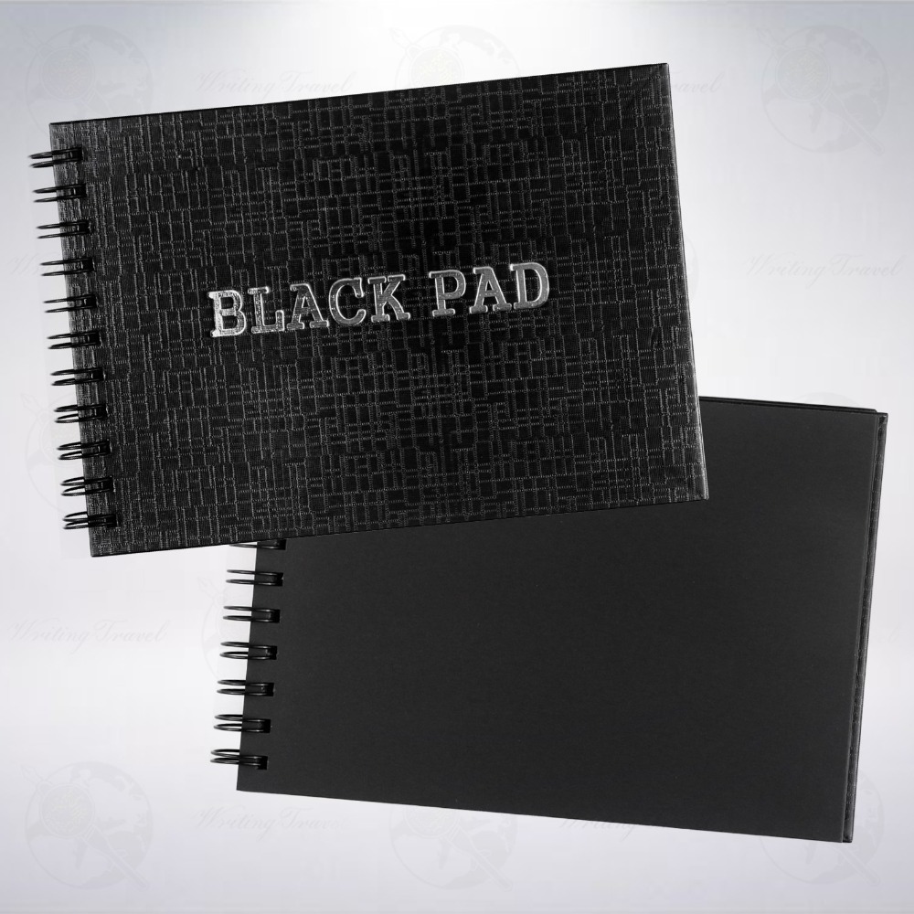 台灣 松竹紙品 Black Pad 黑色卡紙繪圖本 (A4/A5共2種尺寸)-細節圖3