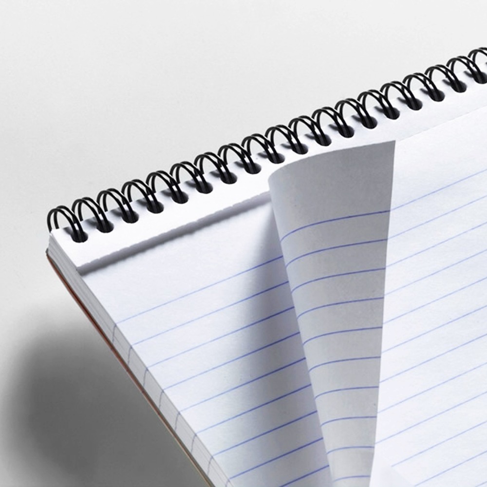 法國 RHODIA Wirebound Pad A5 上掀式圈裝筆記本: 黑色/Black-細節圖2