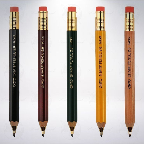 日本 OHTO 6角木軸2.0mm自動鉛筆 (共5種款式)