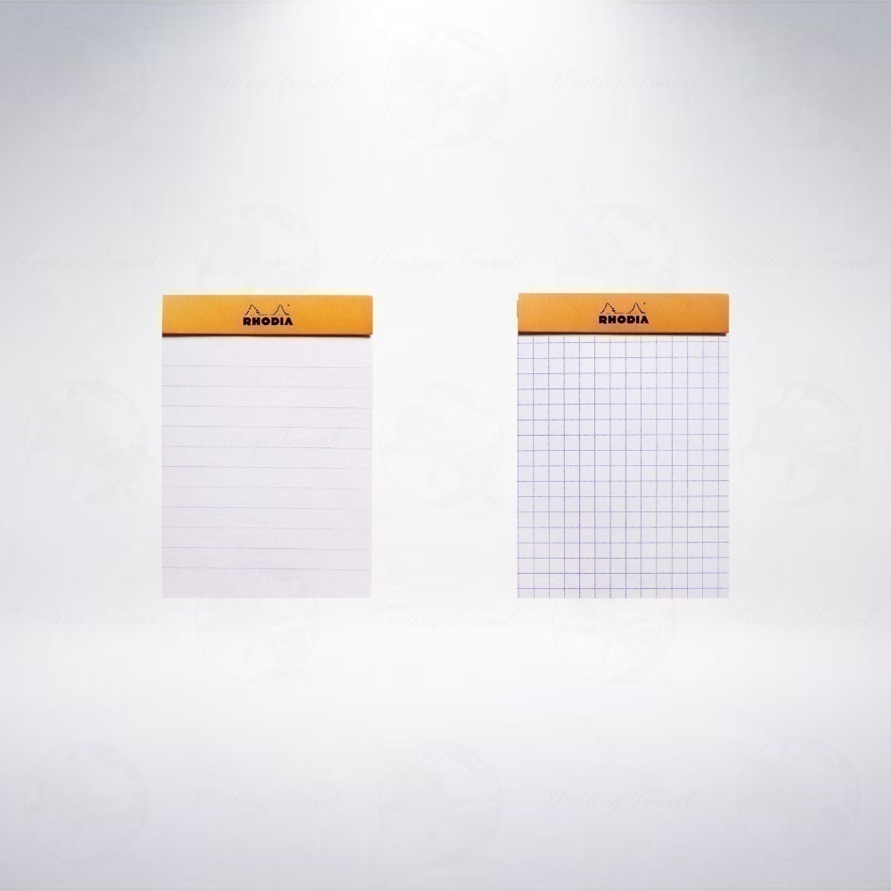 法國 RHODIA Head-Stapled Notepad A7 N11 上掀式筆記本: 橘色/Orange-細節圖2