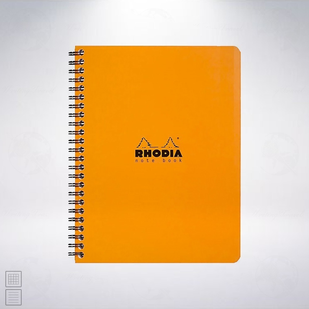 法國 RHODIA Wirebound Notebook A5+ 圈裝筆記本 橘色/Orange 寫字旅行/Writing Travel