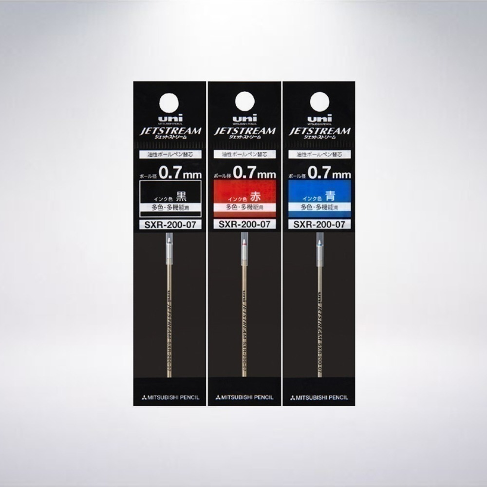日本 三菱鉛筆 uni JETSTREAM SXR-200 多功能筆專用原子筆替換筆芯 (D1)-細節圖2