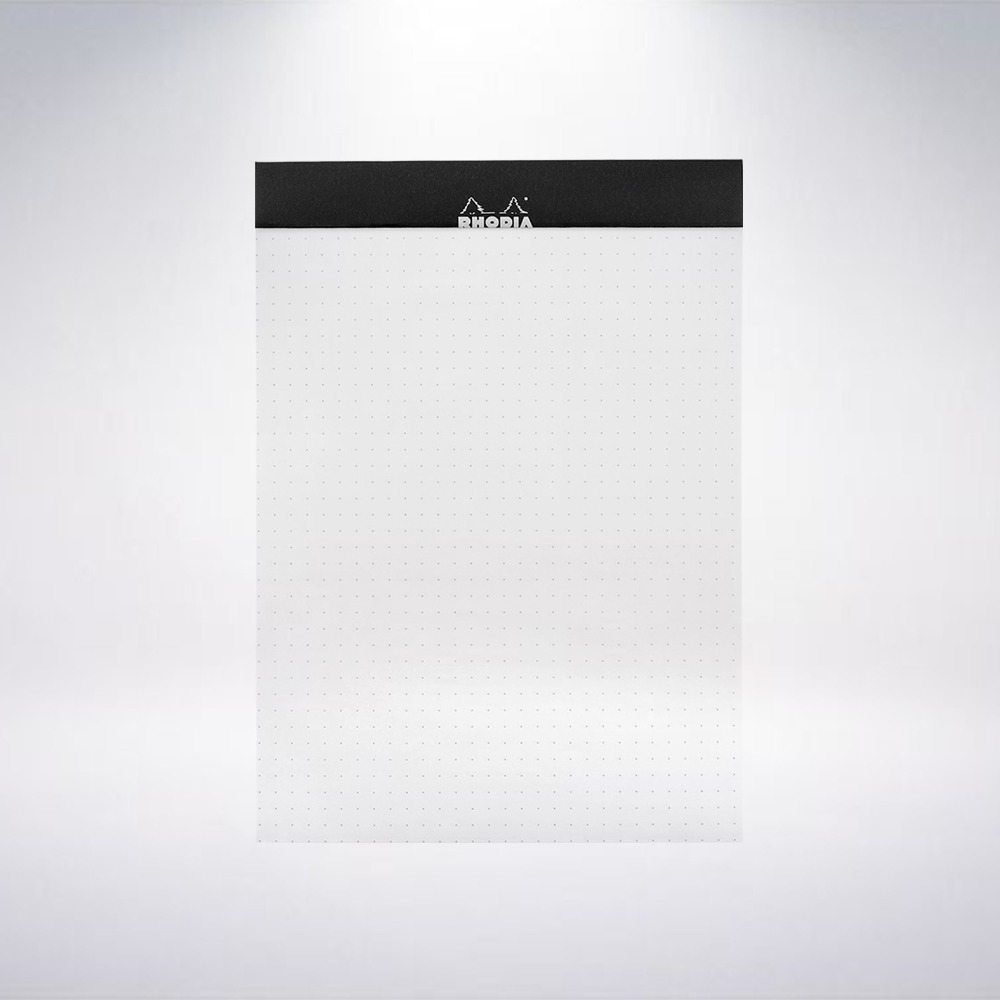 法國 RHODIA Head-Stapled Dotpad A5 N16 上掀式筆記本: 黑色/Black-細節圖2