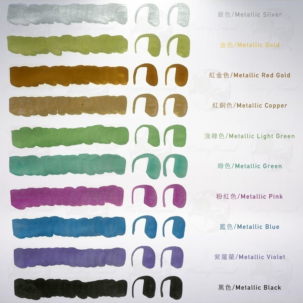 波蘭 Karin Decobrush 金屬色軟筆刷麥克筆組-細節圖3