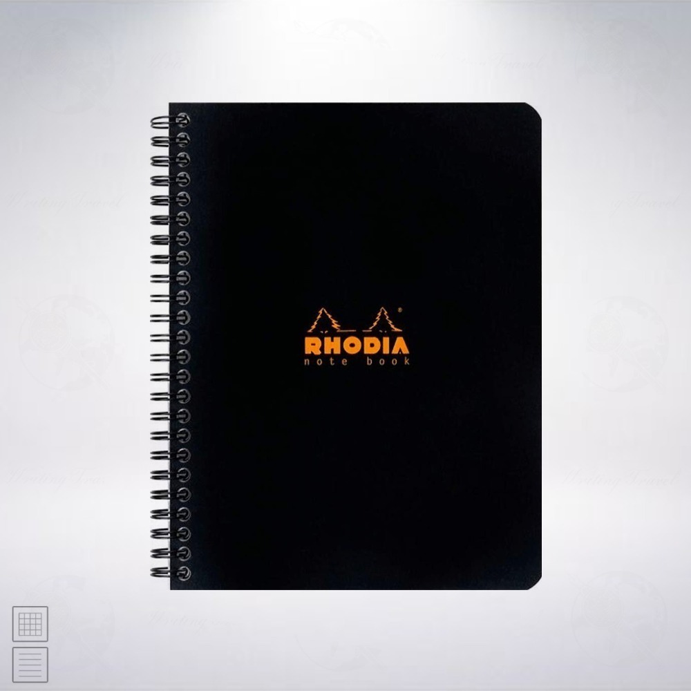 法國 RHODIA Wirebound Notebook A5+ 圈裝筆記本 黑色/Black 寫字旅行/Writing Travel