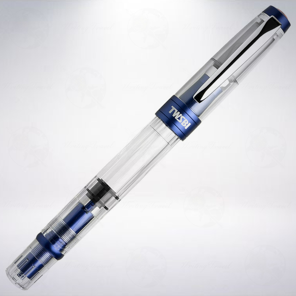 台灣 TWSBI 三文堂 DIAMOND #580AL R 鋁合金版透明活塞鋼筆: 海軍藍/Navy Blue-細節圖2