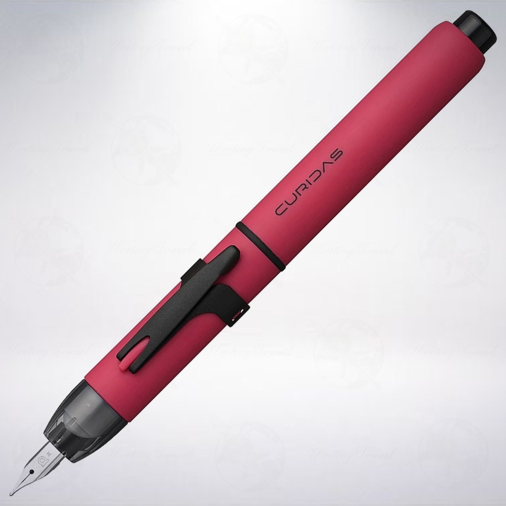 日本 Platinum 白金 CURIDAS 按壓式鋼筆禮盒組: 霧面紅/Matte Red-細節圖2
