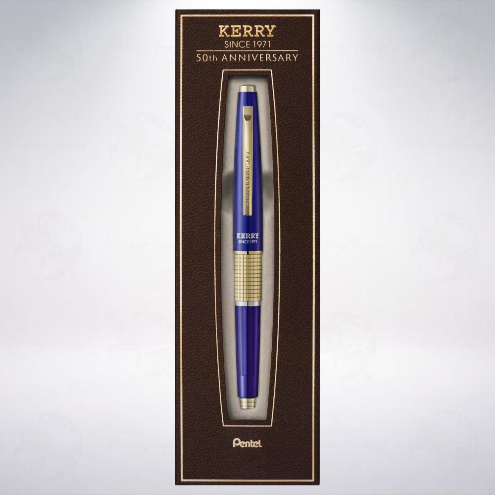 日本 Pentel 万年CIL KERRY 50周年限定版自動鉛筆: 透藍/Bottle Blue-細節圖3