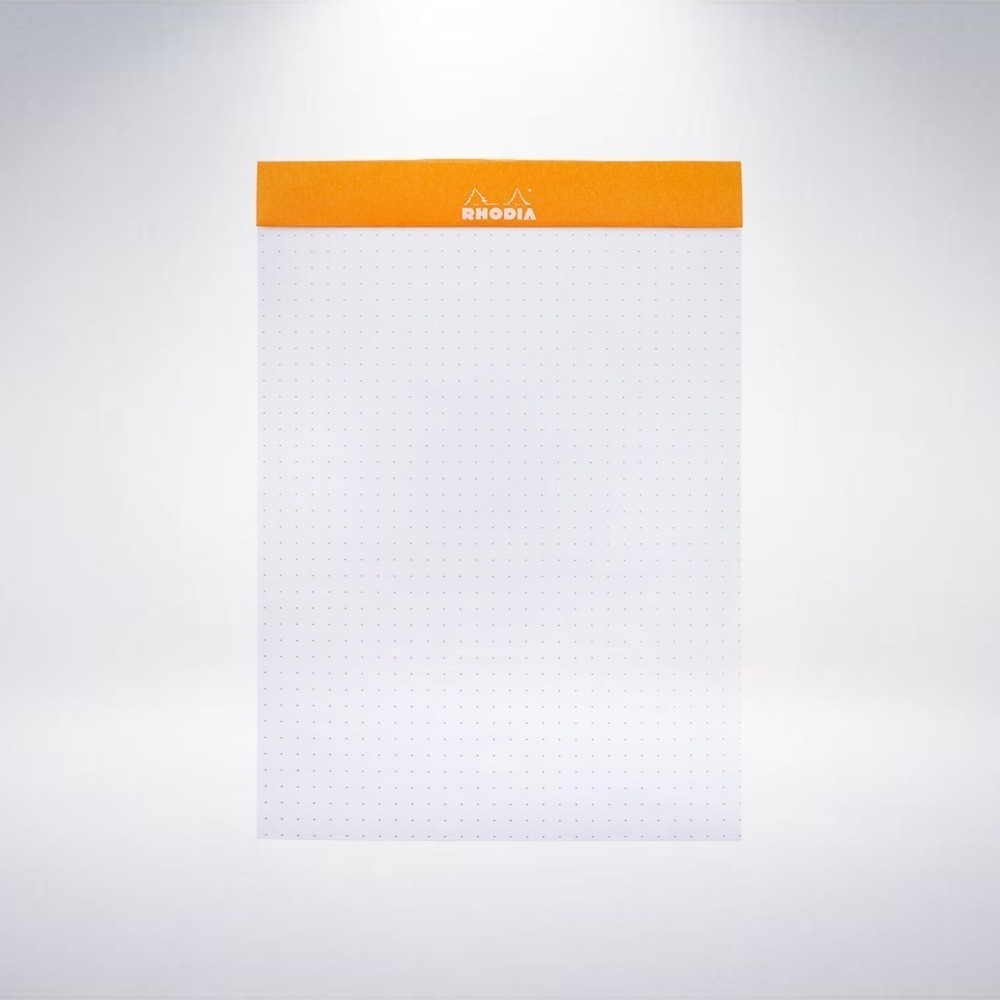 法國 RHODIA Head-Stapled Dotpad A5 N16 點格上掀式筆記本: 橘色/Orange-細節圖2