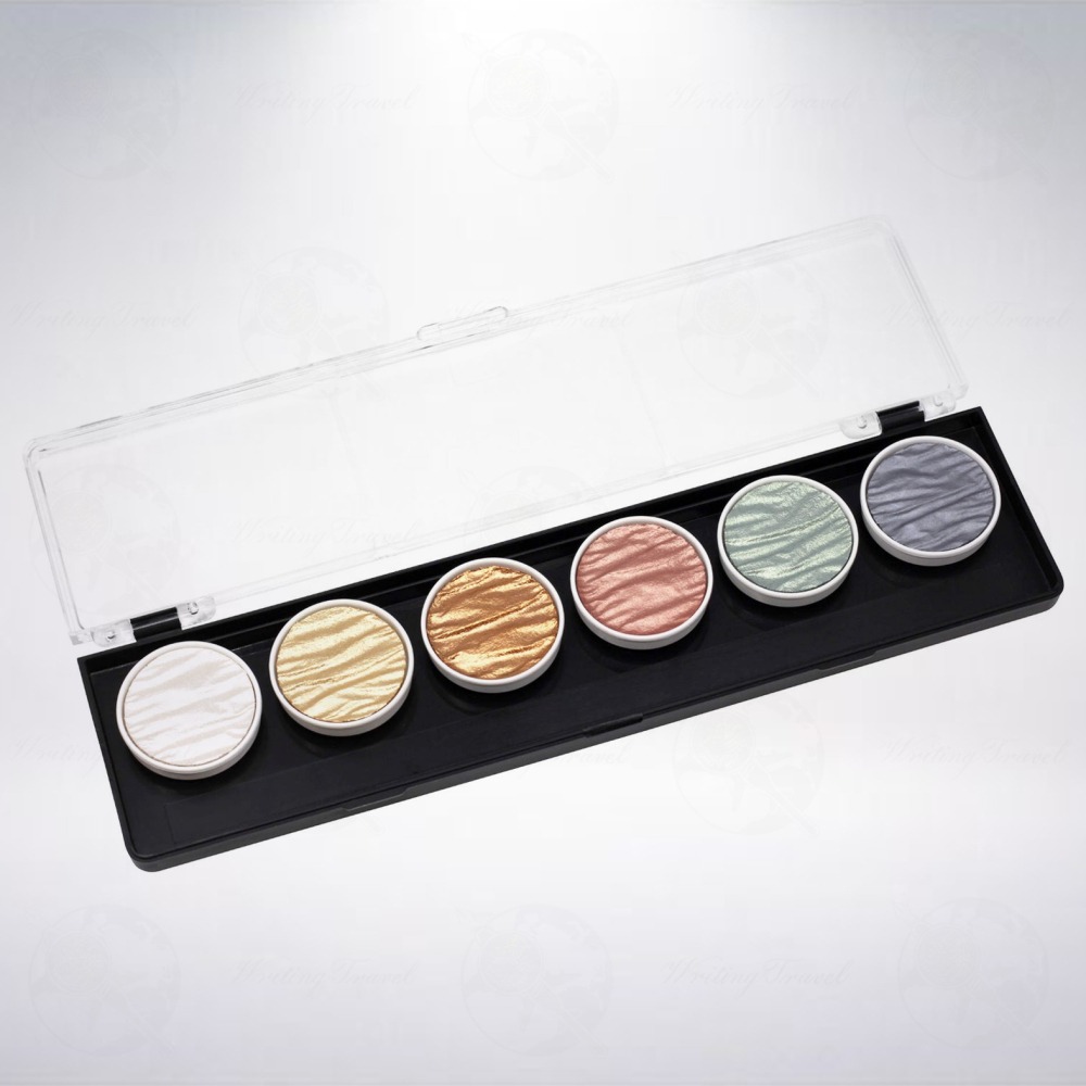 德國 Coliro Watercolor Palette 珠光水彩粉餅組: 絲光/Silk-細節圖2