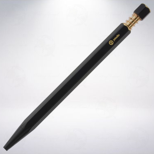 台灣 ystudio 物外設計 露銅系列 彈簧原子筆: 黑色