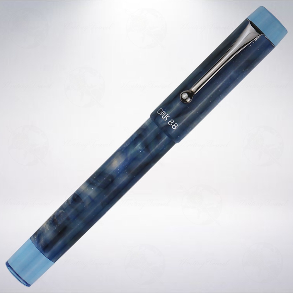 台灣 製筆精基 OPUS 88 KOLORO Demonstrator 滴入式鋼筆: 藍寶石-細節圖2