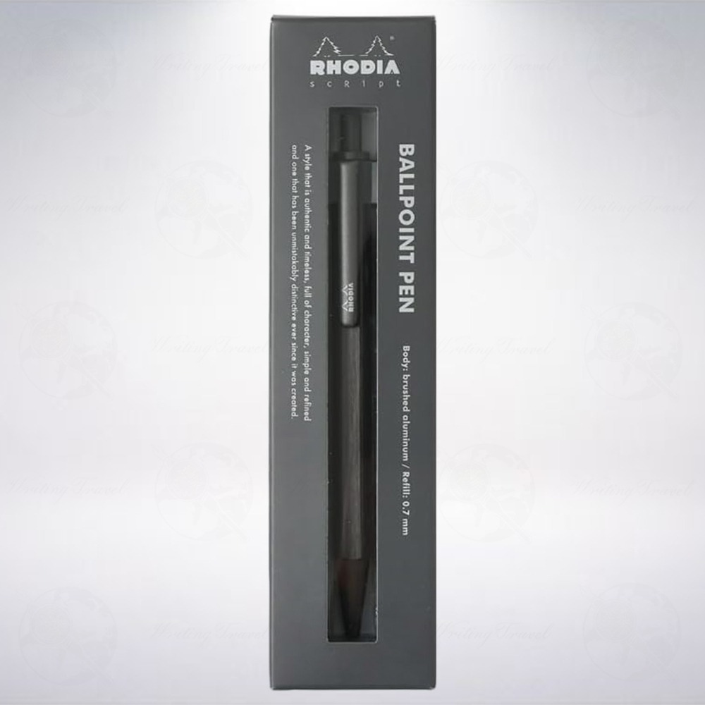 法國 RHODIA scRipt 2023限定款原子筆: 鈦色/Titanium-細節圖2