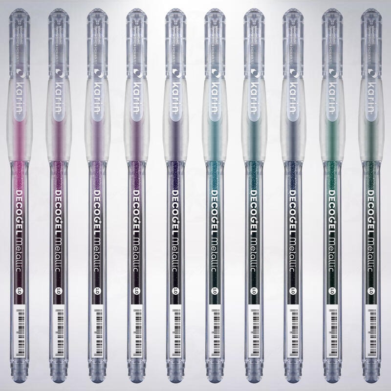 波蘭 Karin DECO GEL 中性凝膠筆組: 金屬色系/Metallic-細節圖4