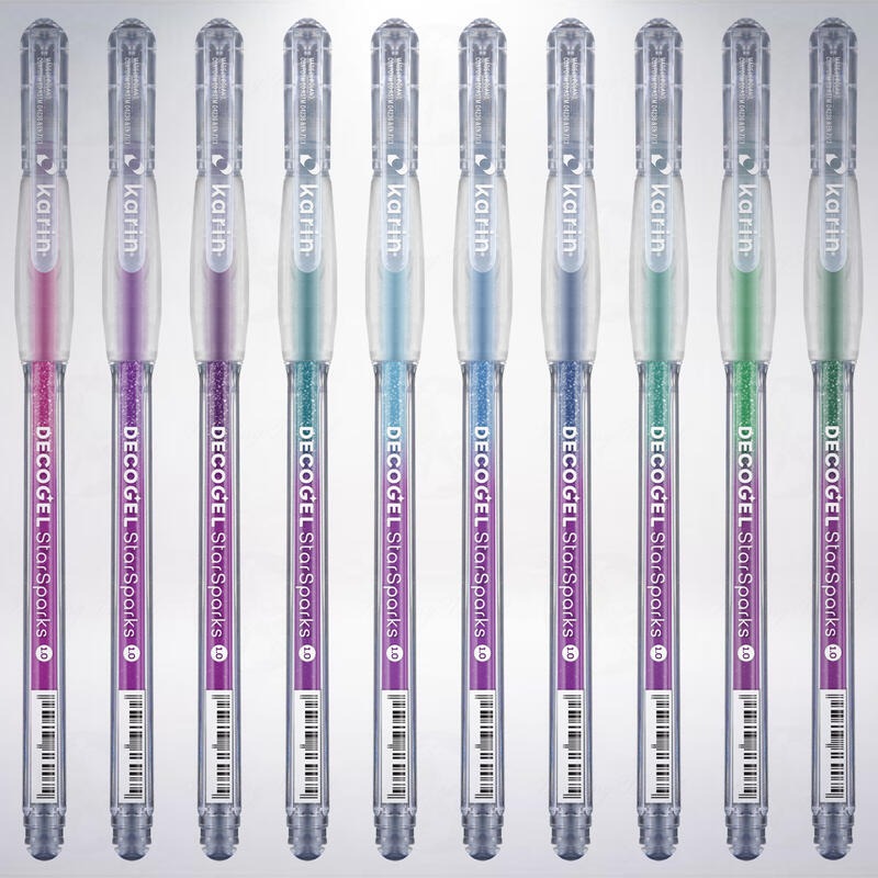 波蘭 Karin DECO GEL 中性凝膠筆組: 金蔥色系/Star Sparks-細節圖4