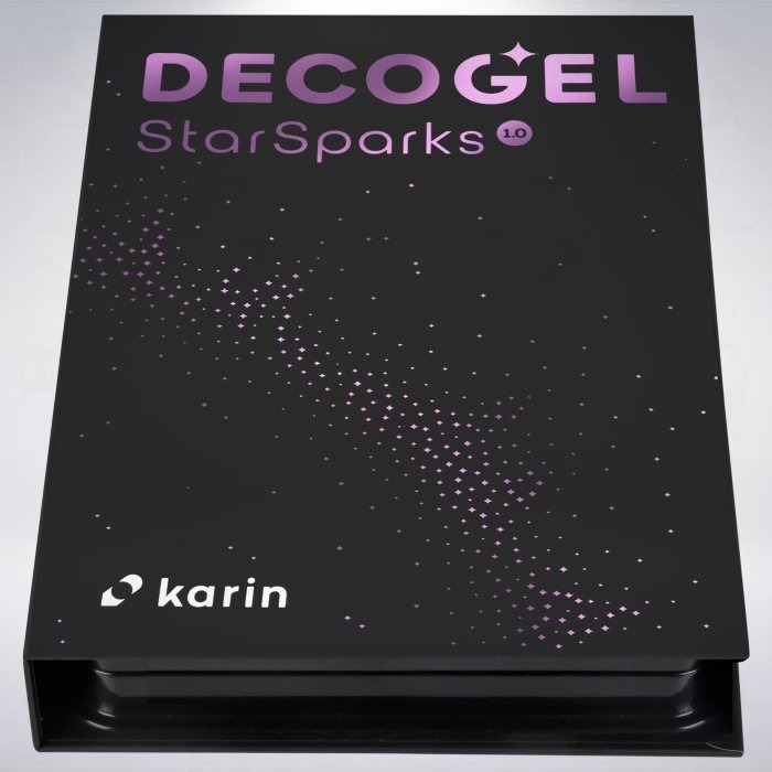 波蘭 Karin DECO GEL 中性凝膠筆組: 金蔥色系/Star Sparks-細節圖2