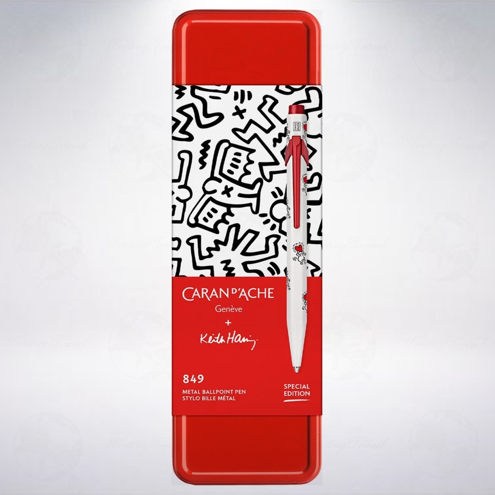 瑞士 卡達 CARAN D＇ACHE 849 Keith Haring 2023聖誕限定版原子筆: 白色-細節圖2