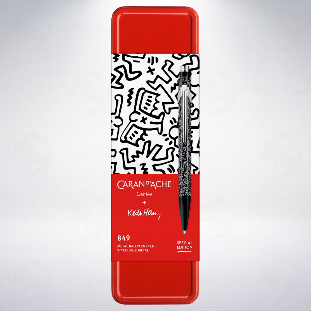瑞士 卡達 CARAN D＇ACHE 849 Keith Haring 2023聖誕限定版原子筆: 黑色-細節圖2