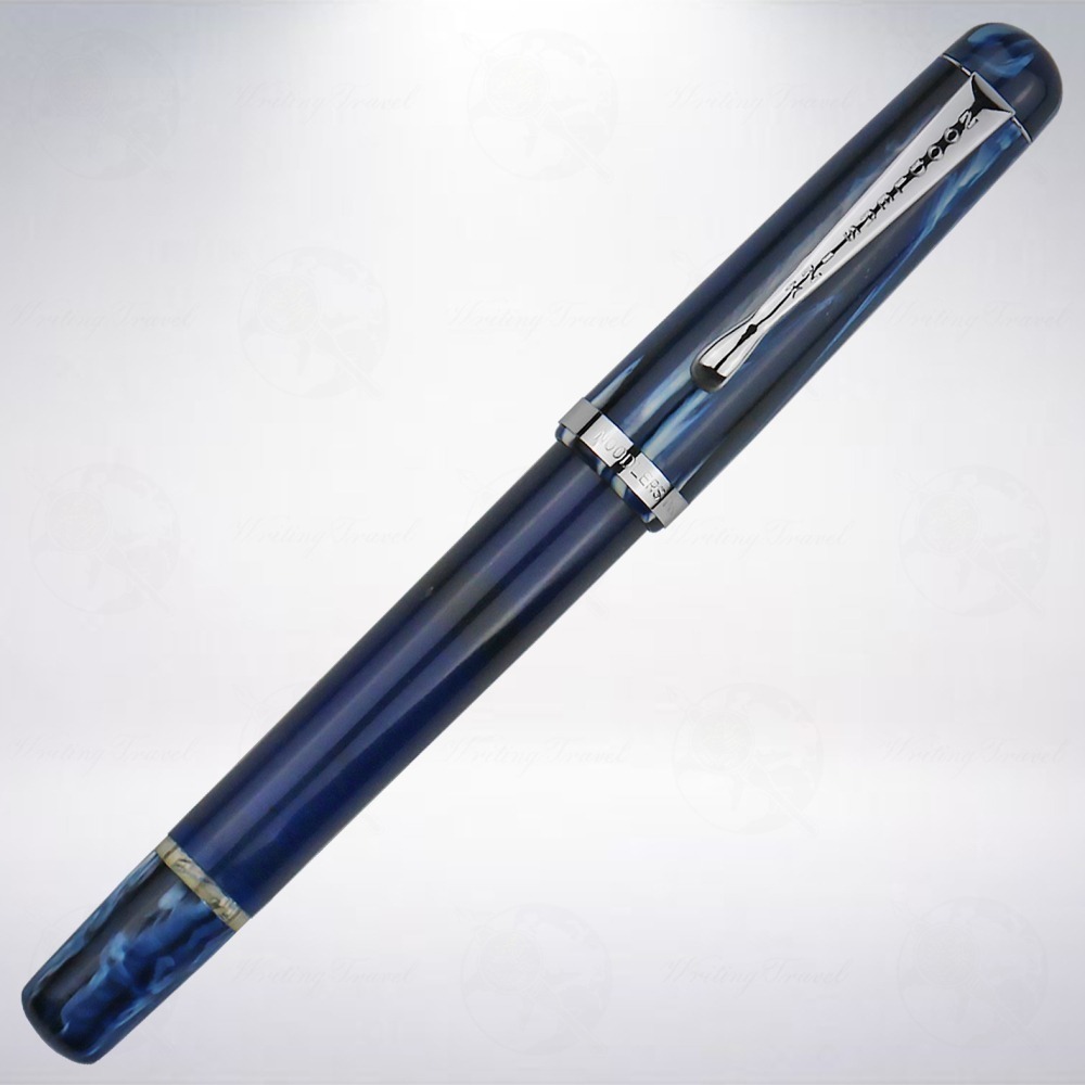美國 鯰魚 Noodler’s Konrad Flex 彈性尖鋼筆: 青金石/Medieval Lapis-細節圖2