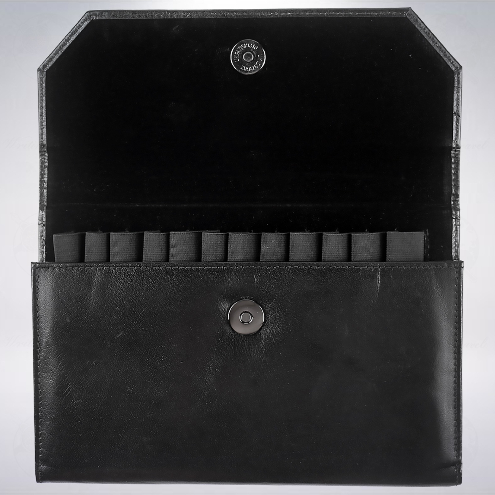 美國 Girologio Penfolio 12支裝文件夾式筆袋: 黑色/Black-細節圖3