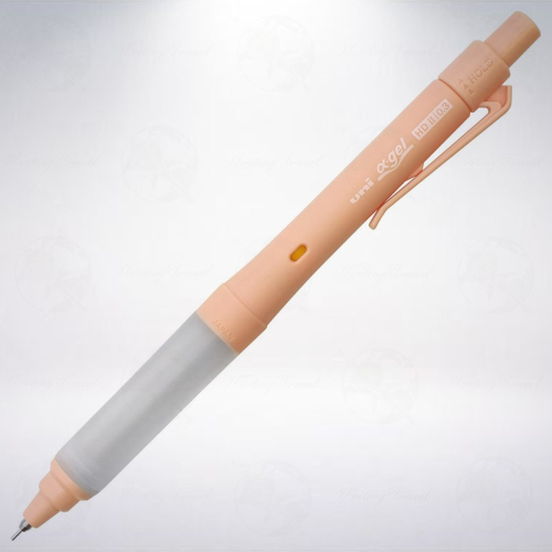 日本 三菱鉛筆 uni α-gel HDII SWITCH 0.3mm 雙模式自動鉛筆: 淺橘色